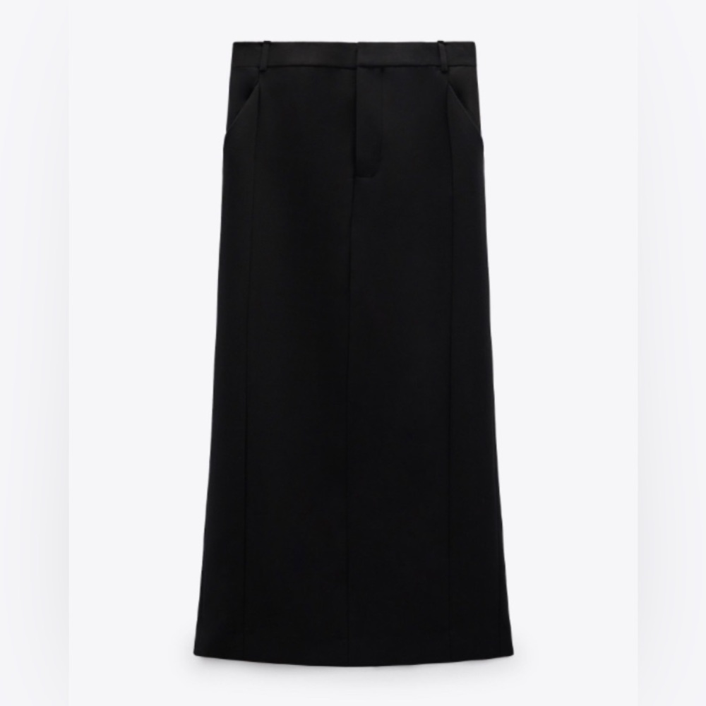 Zara wool blend long skirt